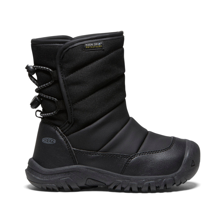 **Waterproof Winter Boots for Toddlers & Little Kids - Black/Steel Grey | Warm Snow Boots for Boys & Girls | Perfect for Snow Play, Sledding & Outdoor Adventures**