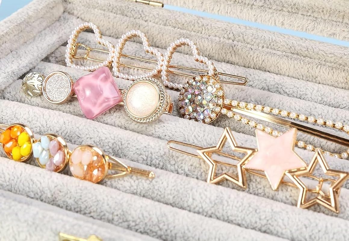 CHRONEX 8-Piece Korean Style Pearl Hair Clips Set - Elegant Metal Barrettes with Plastic Pearls for Women | Hair Accessories for Wedding, Party & Daily Use