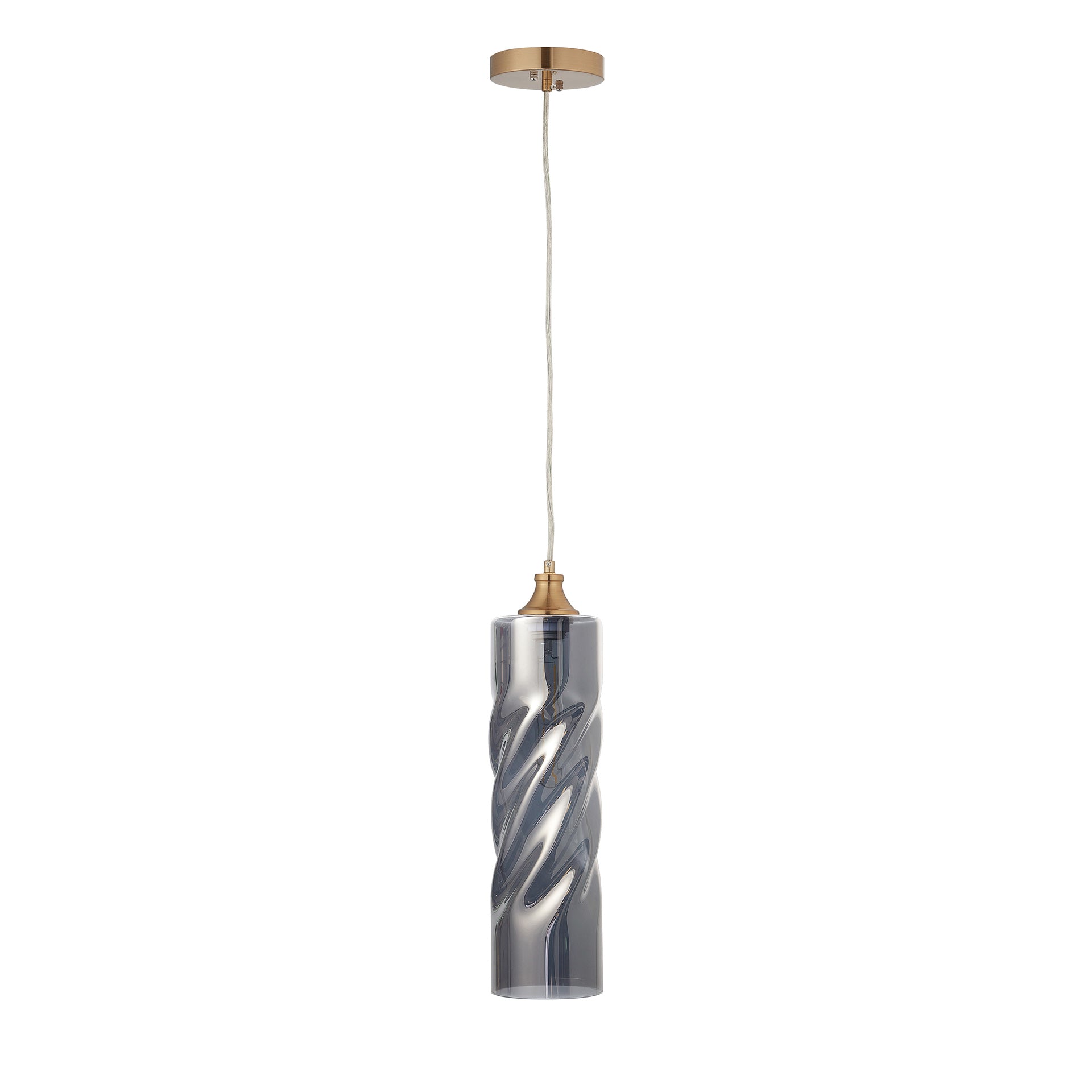 CARRO HOME Gemini Cylinder Ombre Glass Pendant Light - Modern Hanging Fixture for Dining Room, Kitchen Island & Bedroom Lighting Decor