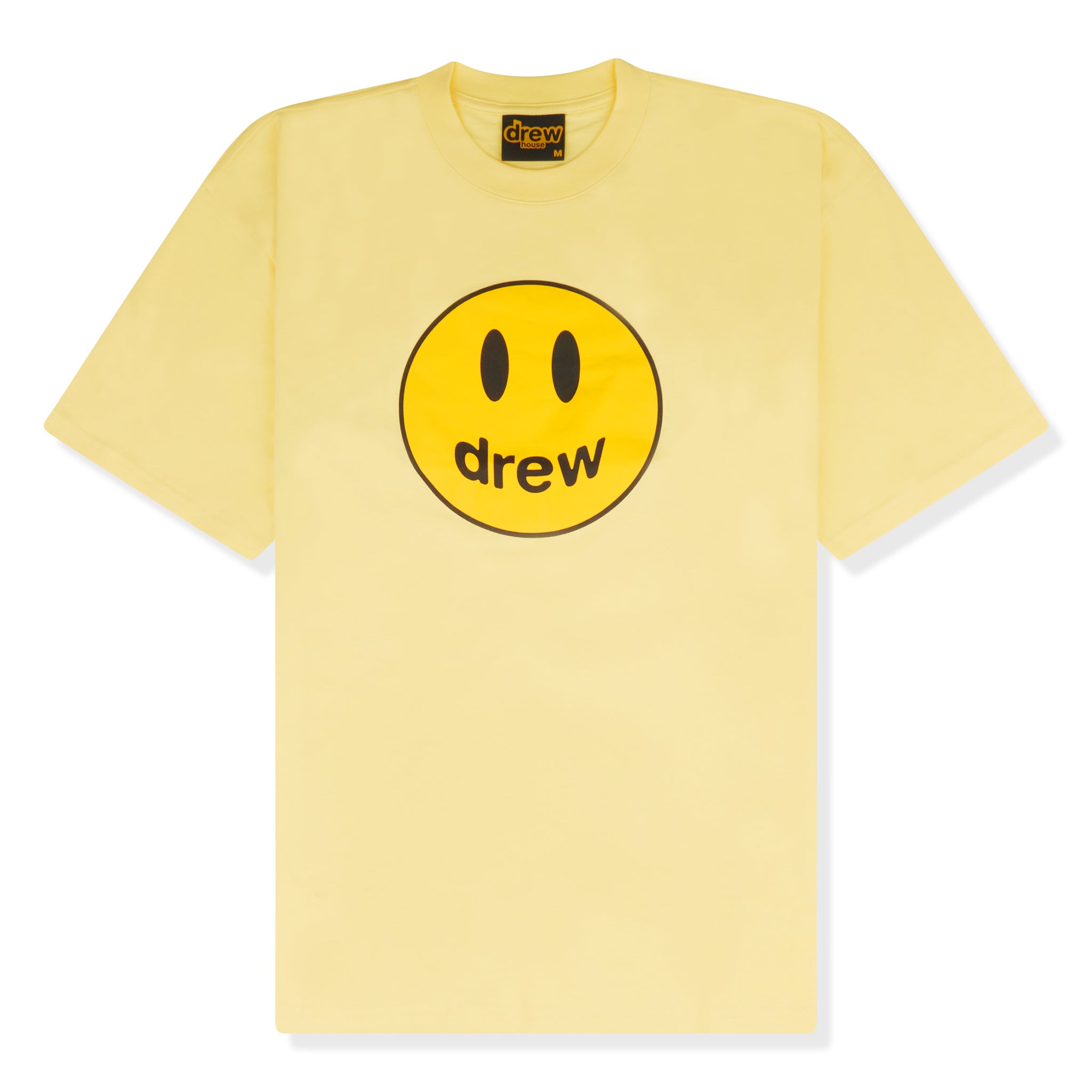 Drew House Mascot Graphic T-Shirt for Men & Women - Light Yellow Cotton Tee - Casual Streetwear for Everyday Wear, Outings & Social Events