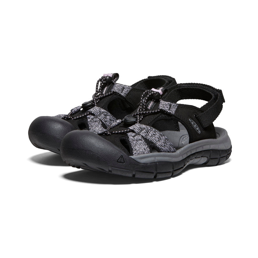 Women's Ravine H2 Sandal - Comfortable Outdoor Hiking Sandals for Women, Black/Dawn Pink | Perfect for Hiking, Camping & Summer Adventures