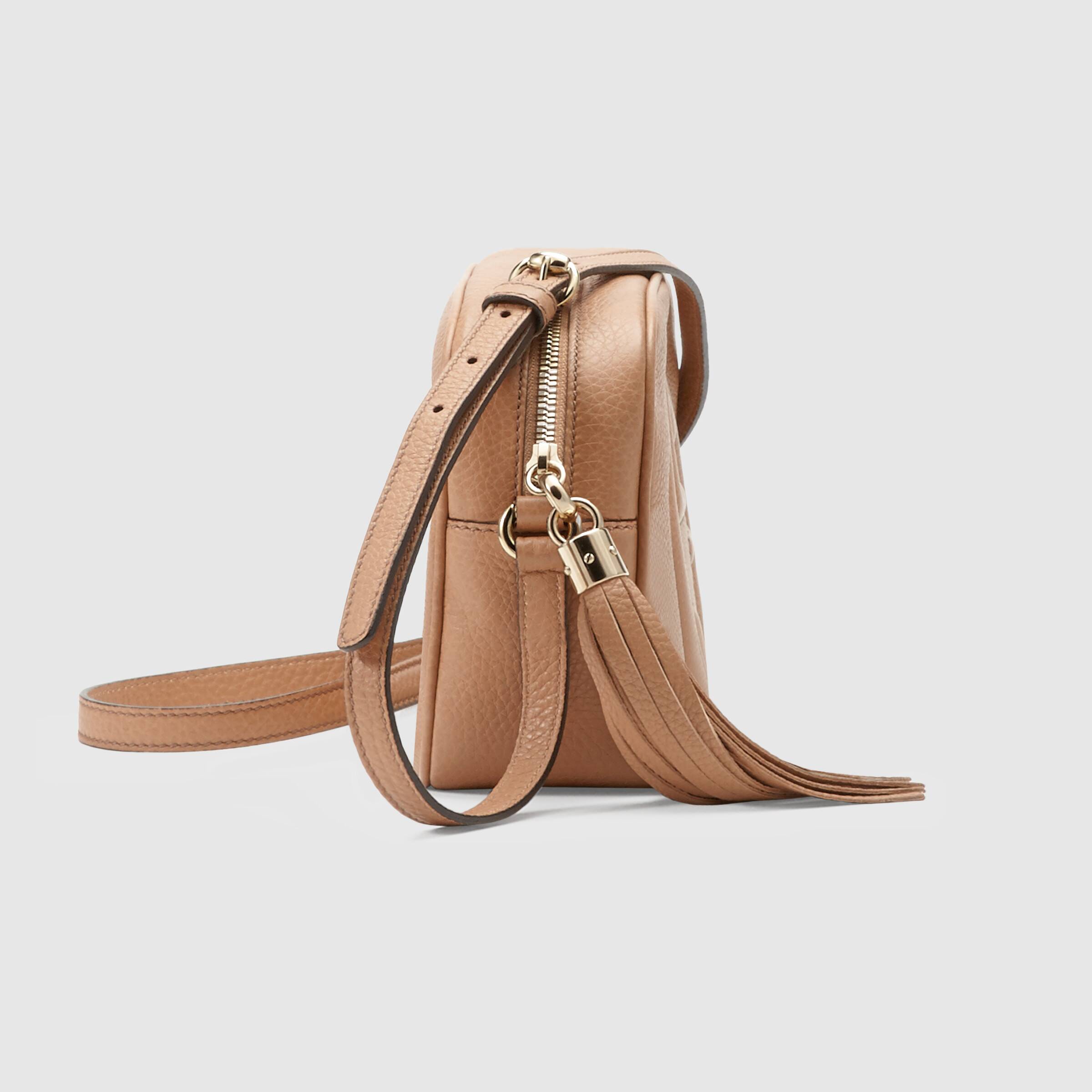 Gucci Soho Small Leather Disco Bag in Rose Beige | Crossbody Purse for Women | Perfect for Date Night, Parties & Everyday Use