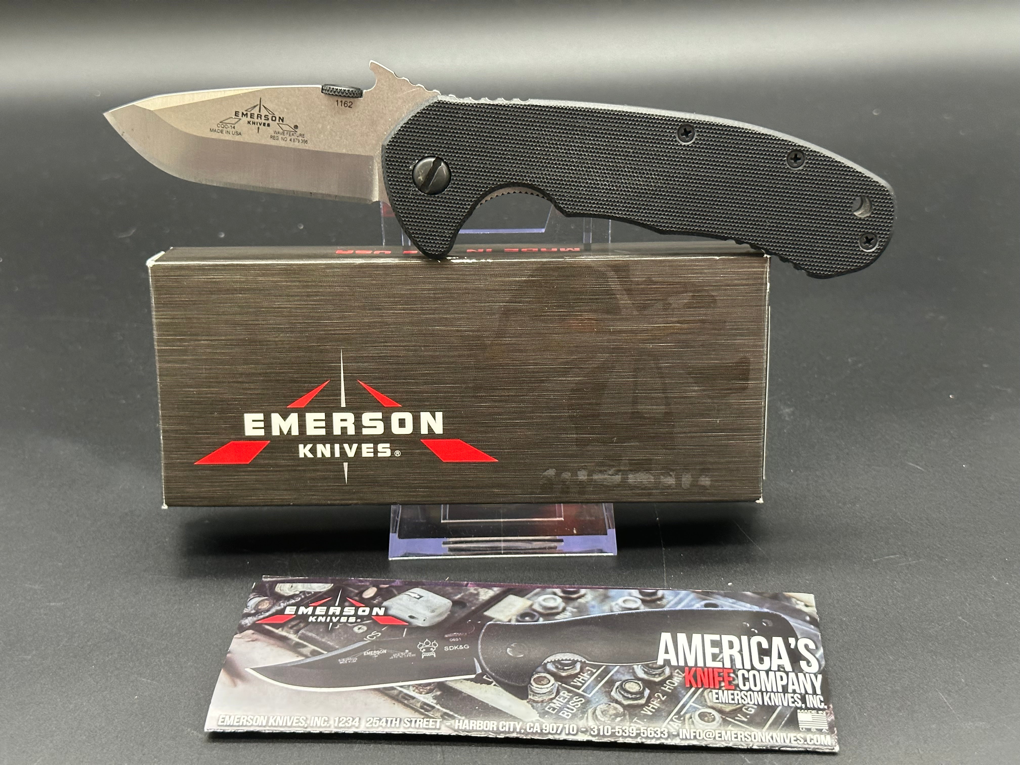 Emerson CQC-14 SF Snubby Tactical Folding Knife - EDC Pocket Knife for Outdoor, Camping, Survival & Everyday Carry