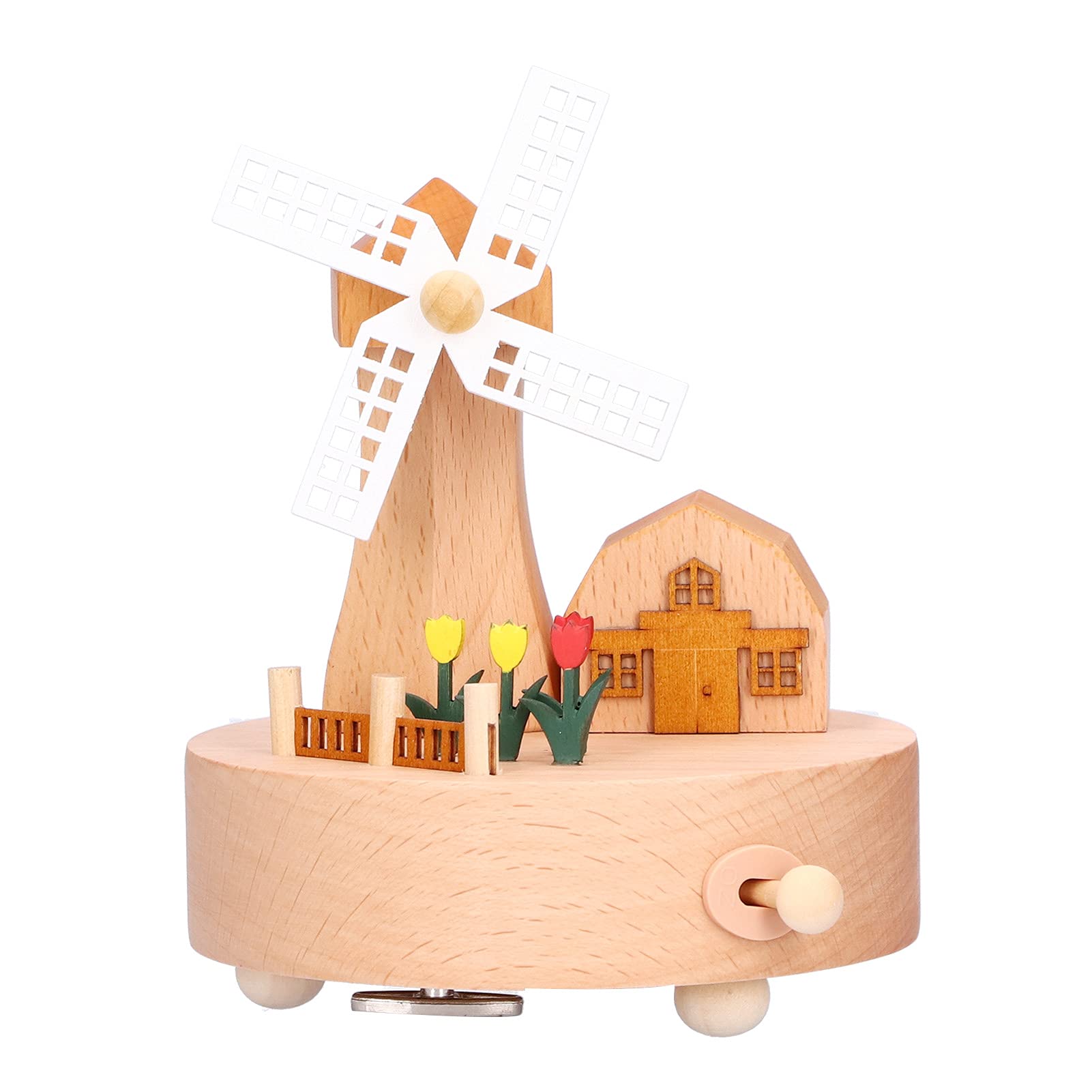 Windmill Shaped Music Box - Desktop Decoration Musical Gift for Birthday, Christmas & Home Decor | Perfect for Bedroom, Office & Holiday Gifting