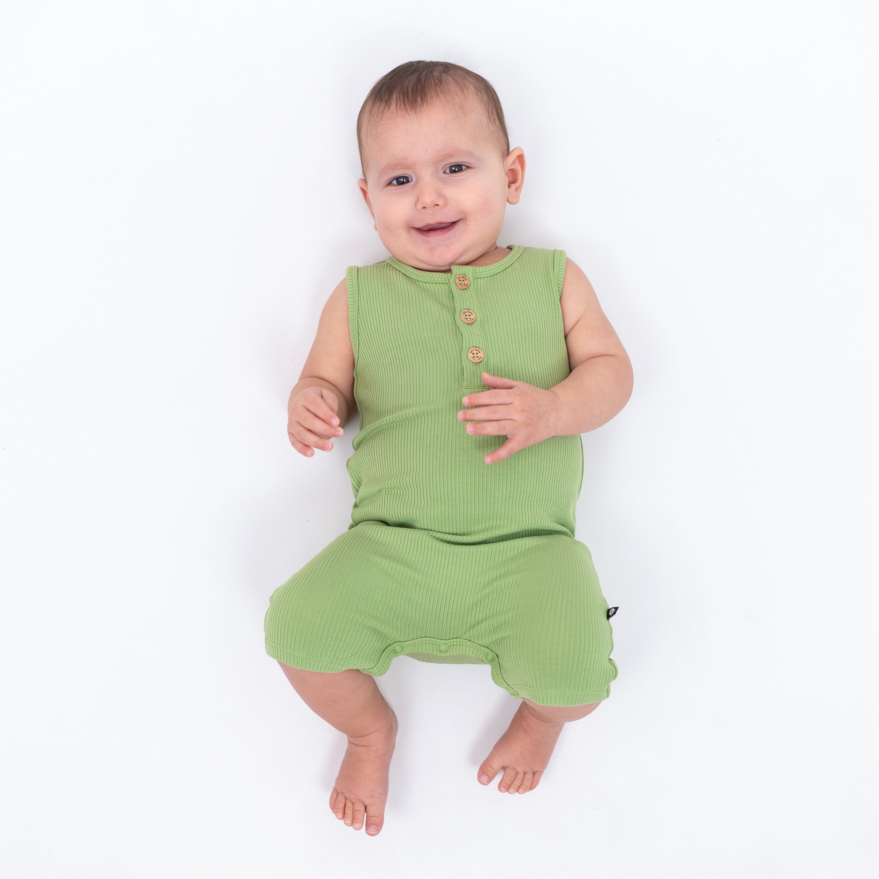 Honu Ribbed Sleeveless Shortall Jumpsuit - Women's Casual Summer Romper for Beach, Vacation & Outdoor Activities