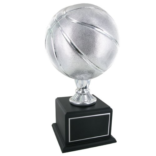 Championship Silver Basketball Trophy - Premium Awards & Gifts for Sports Tournaments, Team Celebrations & School Competitions