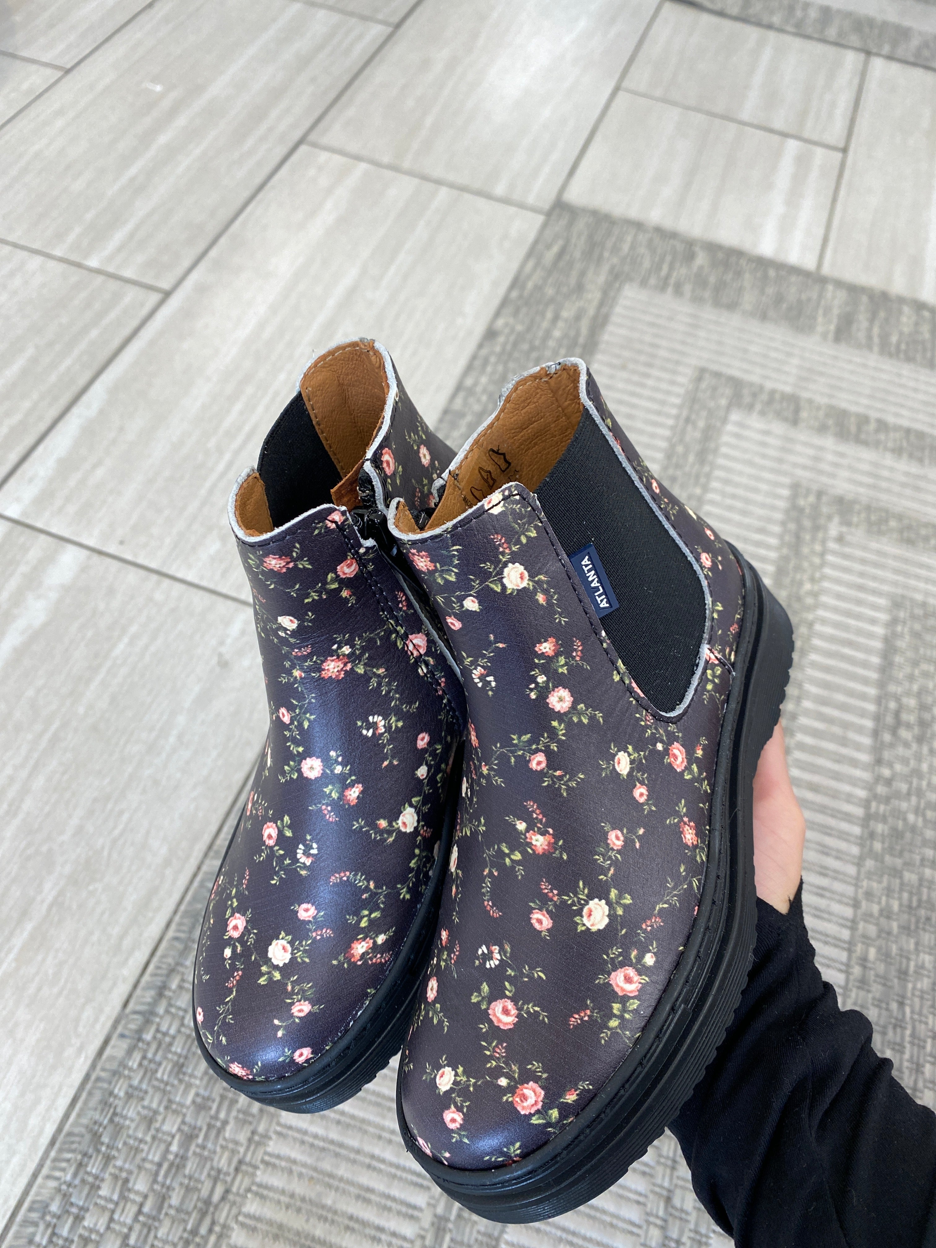 Floral Print Moccasin Booties for Women - Comfortable Slip-On Ankle Boots with Embroidery Design - Perfect for Casual Outfits, Fall Fashion, and Boho Style