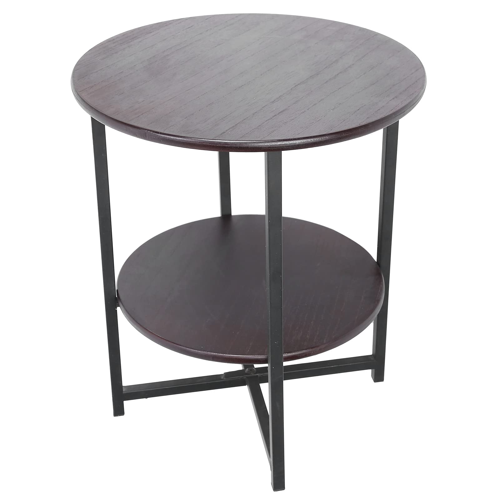 Round Coffee Table with 2 Storage Compartments - Easy to Assemble Durable Living Room & Bedroom Furniture - Perfect for Small Spaces, Apartments & Home Decor