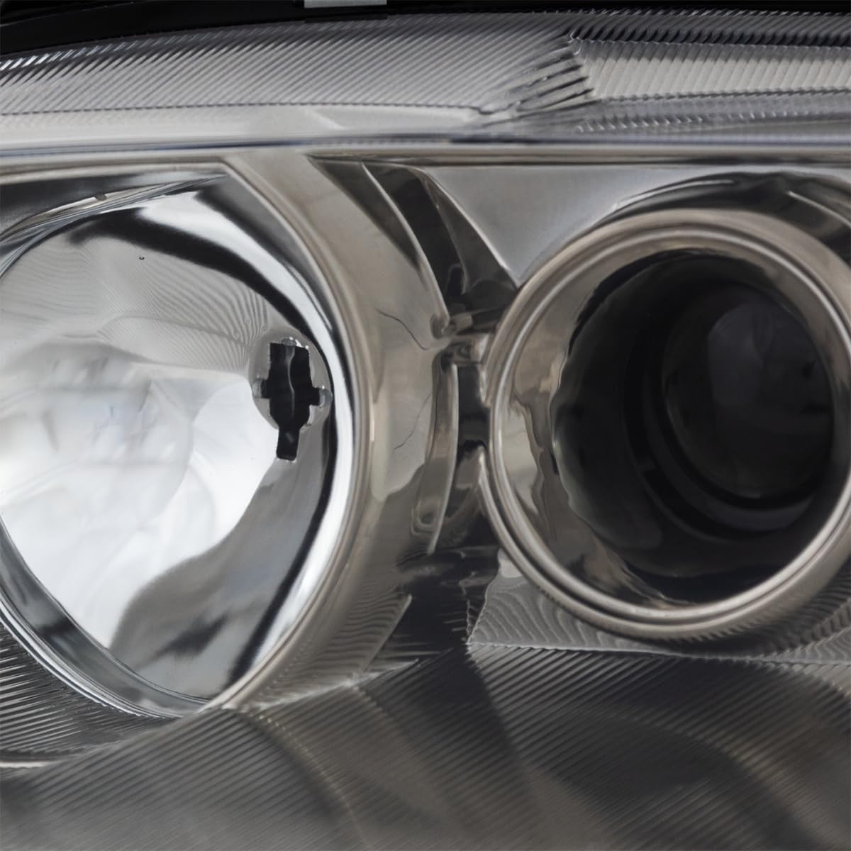 BAP Compatible Headlamp Assembly for 2003-2005 Mazda 6 - Left Side (LH) Without Fog Lights | Durable Lens & Housing Replacement for Improved Night Driving Safety