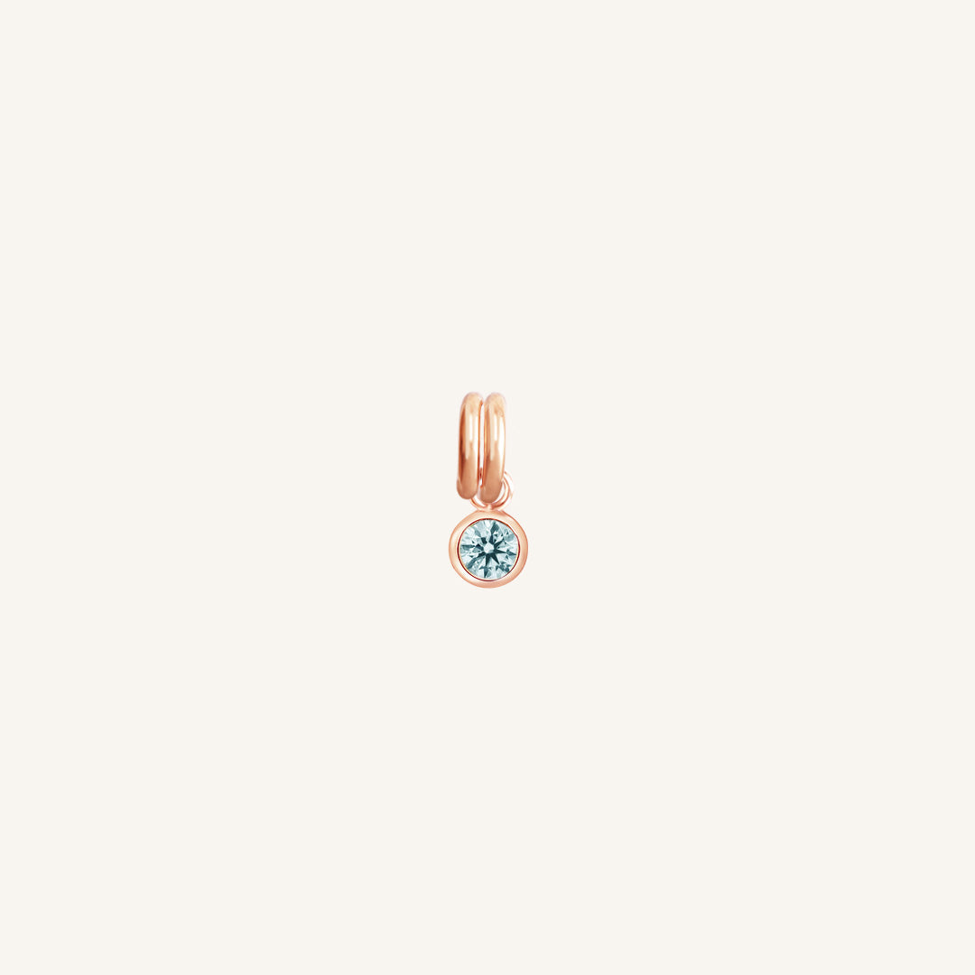 March Birthstone Charm - Genuine Aquamarine Pendant Necklace for Women - Perfect Gift for Birthday, Anniversary & Mother's Day - Elegant Jewelry for Everyday Wear & Special Occasions