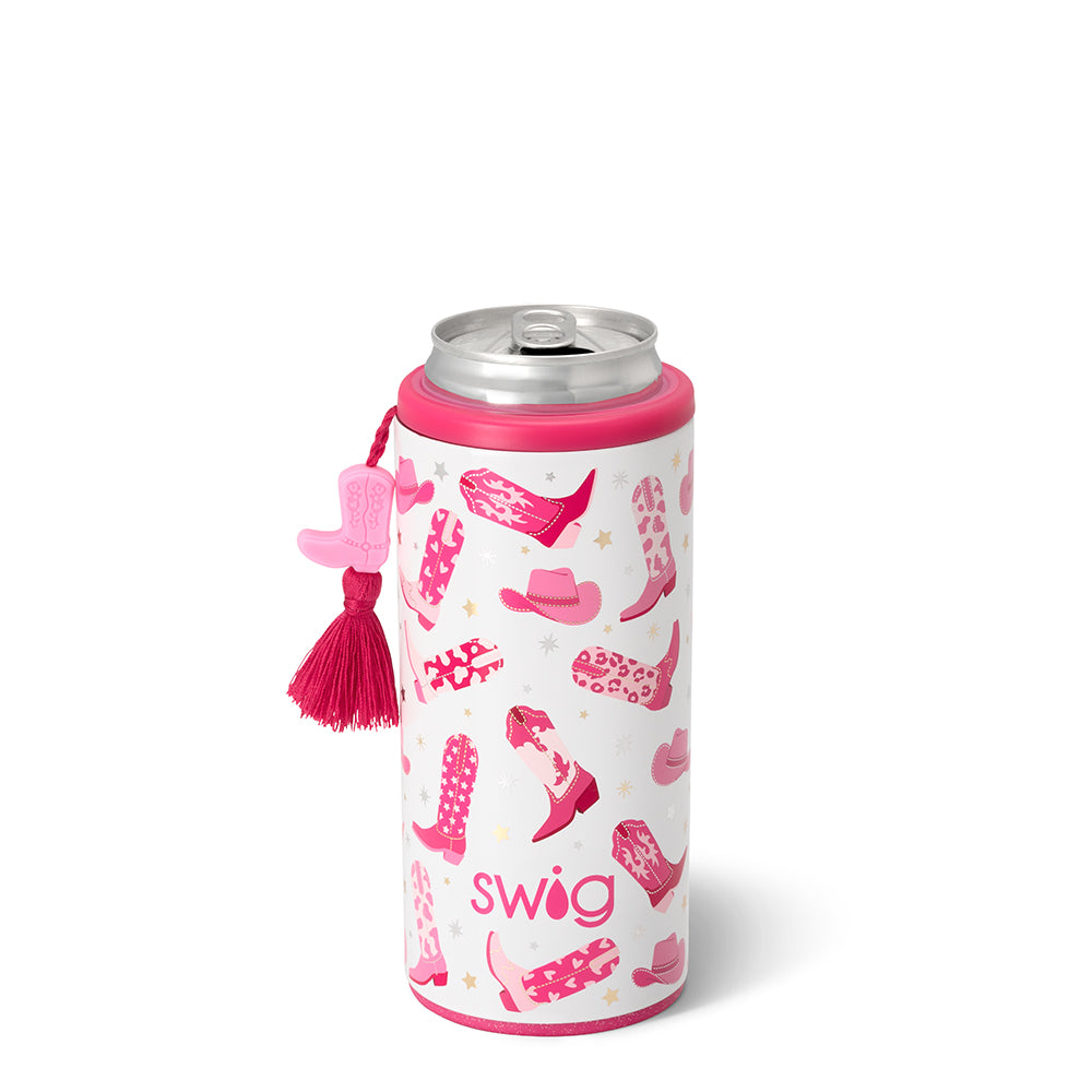 Let's Go Girls Skinny Can Cooler 12oz - Slim Insulated Sleeve for Beer & Soda Cans - Perfect for Pool Parties, BBQs & Outdoor Events