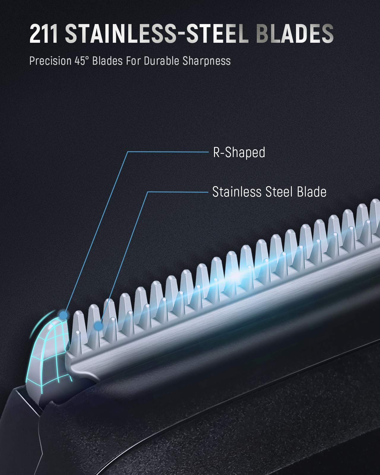 SUPRENT Professional Beard Trimmer for Men - Precision Nose Hair Trimmer - Grooming Kit for Facial Hair & Ear Hair - Perfect for Home, Travel & Salon Use