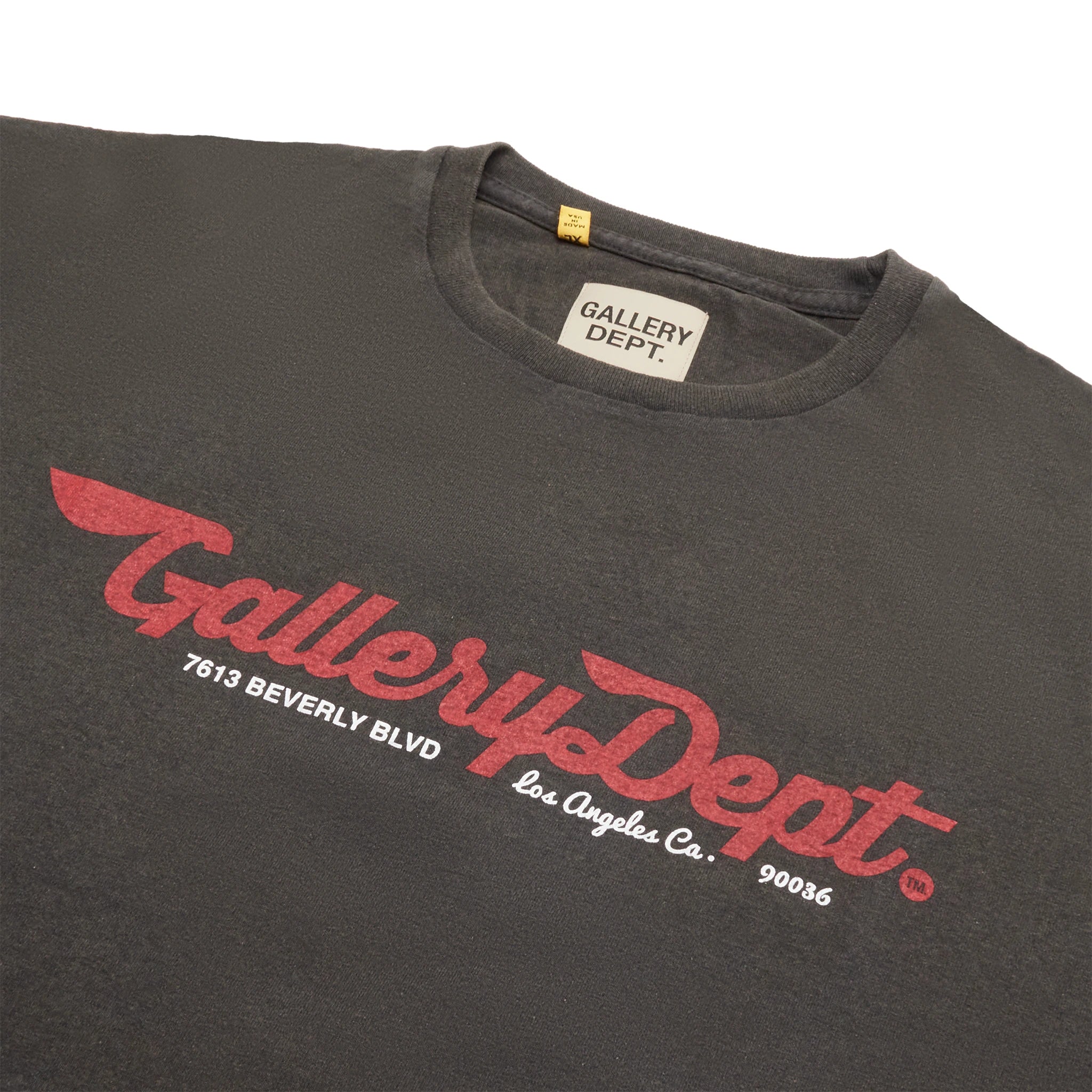 Gallery Dept. Mechanic Black T-Shirt for Men - Vintage Graphic Tee - Casual Streetwear Style for Everyday Wear & Urban Fashion