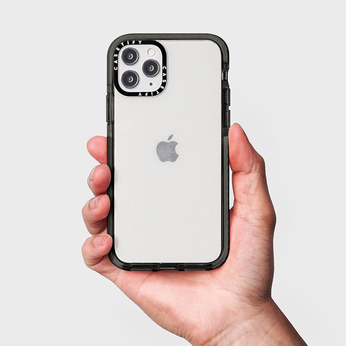 CASETiFY Impact Case for iPhone 12 Pro Max - Gradient Warp Design - Shockproof Clear Black Phone Cover - Perfect for Outdoor Activities & Daily Protection