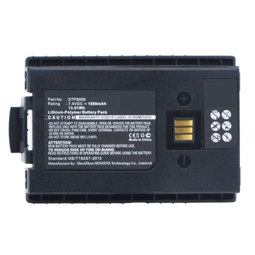 Synergy Digital 2-Way Radio Battery - High Capacity 1880mAh Li-Polymer Replacement for Tetra STP9080 & Sepura 300-00631 (7.4V) | Perfect for Security, Construction & Emergency Communication