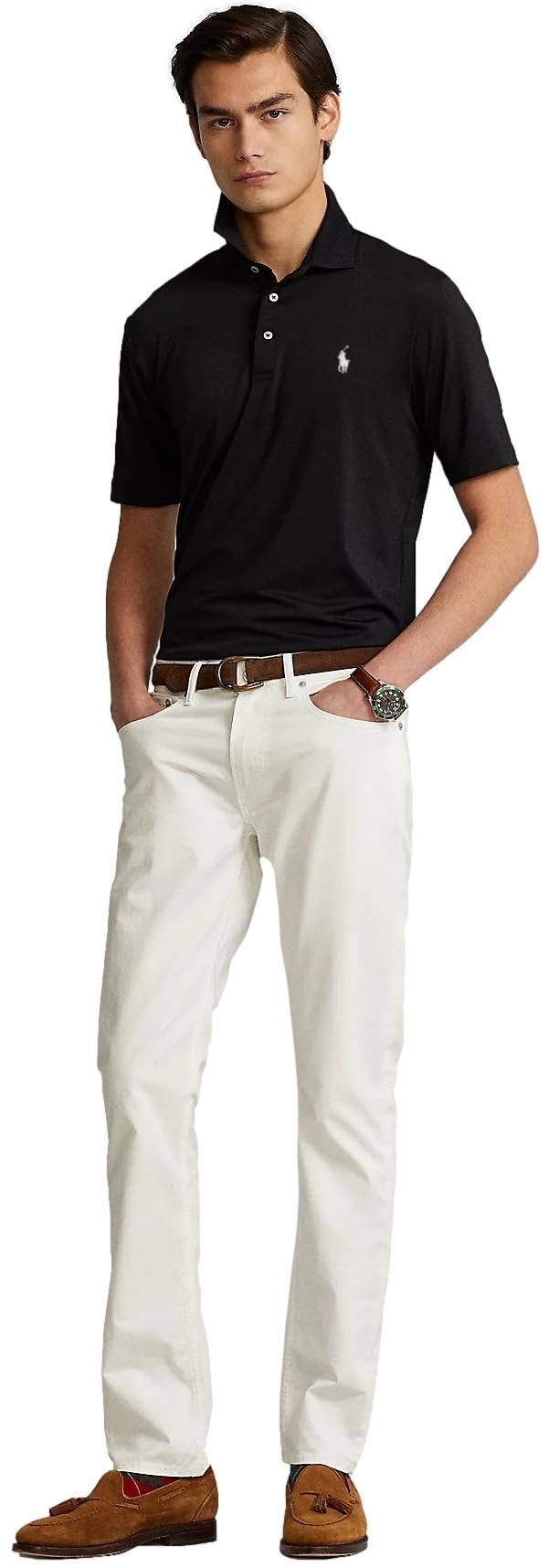Ralph Lauren Men's Performance Polo Shirt - Moisture-Wicking & Breathable Golf & Casual Wear for Men