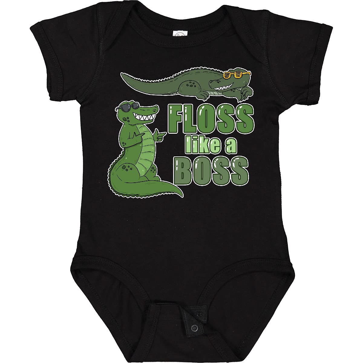 Floss Like a Boss Gators Baby Bodysuit - Cute Alligator Print Cotton Onesie for Boys & Girls | Perfect for Playtime, Photoshoots & Gifts