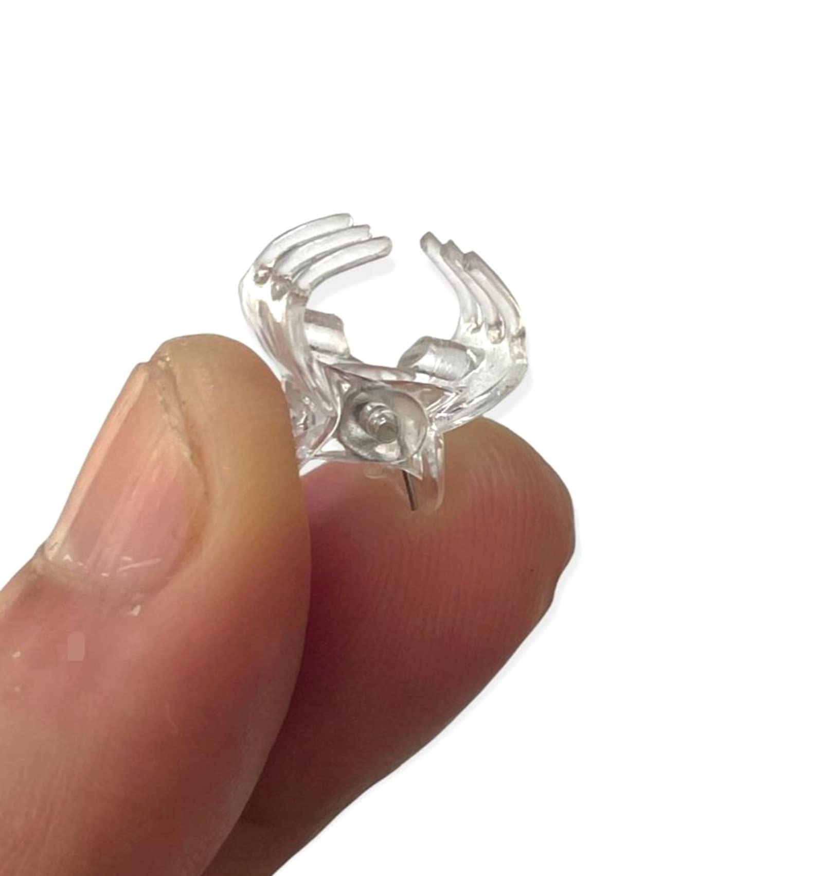 36pcs Mini Hair Claw Clips - Clear Small Plastic Non-Slip Hair Clips for Women & Girls - 1CM Hair Accessories for Ponytails, Braids & Updos - Perfect for School, Work & Daily Styling
