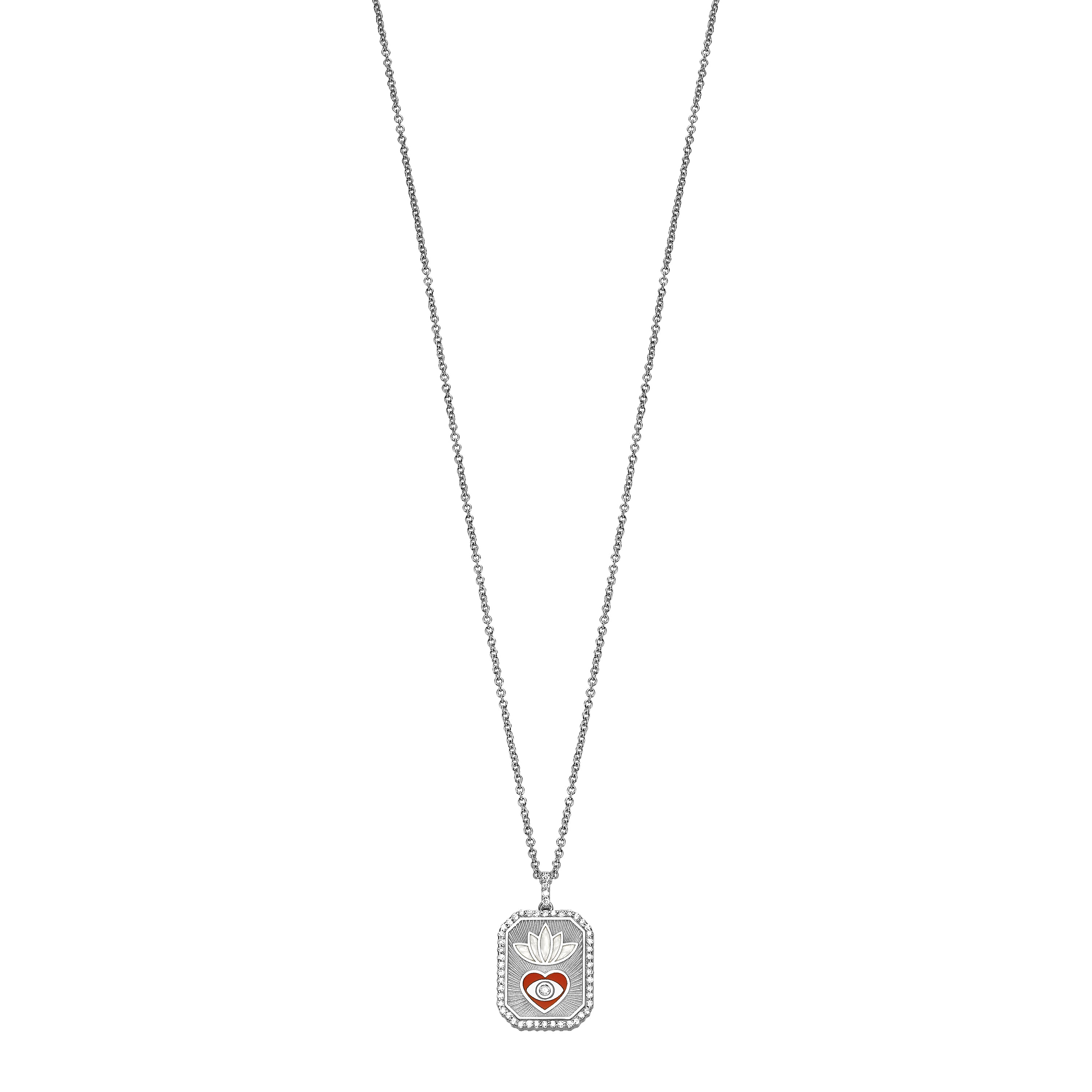 Elegant White Lotus Pendant Necklace for Women - Spiritual & Boho Jewelry Gift for Meditation, Yoga & Special Occasions