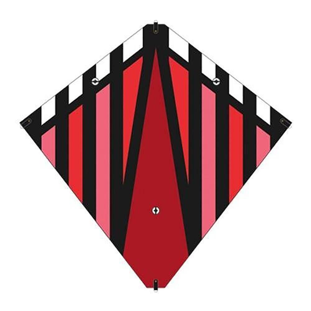 Stunt Diamond Kite Single Line - Vibrant Red Color for Outdoor Fun, Beach Flying & Park Adventures