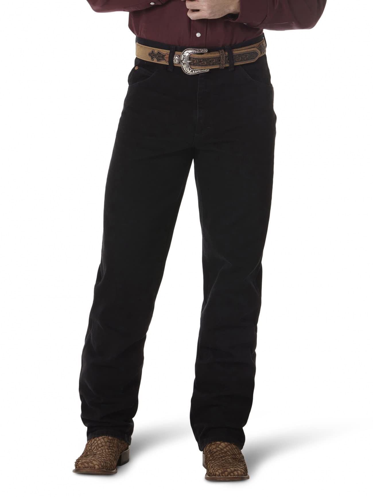 Wrangler Men's Cowboy Cut Relaxed Fit Jean - Classic Denim Pants for Casual Wear, Work & Outdoor Activities
