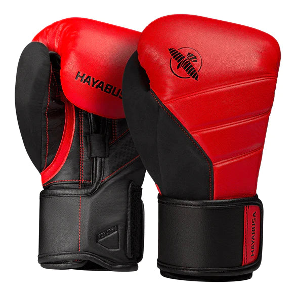 Hayabusa T3 Boxing Gloves - Premium Leather Training Gloves for Men & Women - Ideal for MMA, Kickboxing, and Heavy Bag Workouts