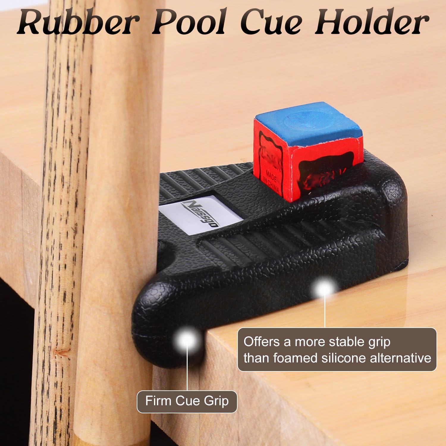 Premium Pool Cue Holder - Durable Cue Stick Rest for Billiards Accessories | Perfect for Home Game Rooms, Bars & Pool Halls