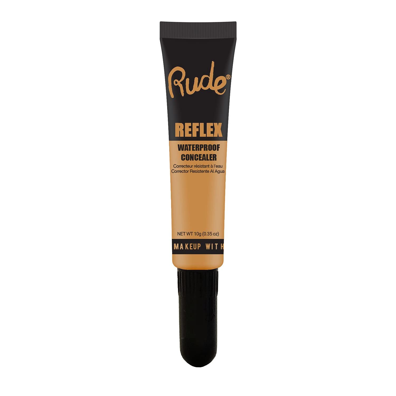 Rude Cosmetics Reflex Waterproof Concealer - Beige 04 | Full Coverage, Long-Lasting, Crease-Proof | Perfect for Dark Circles, Blemishes & Under Eye Brightening