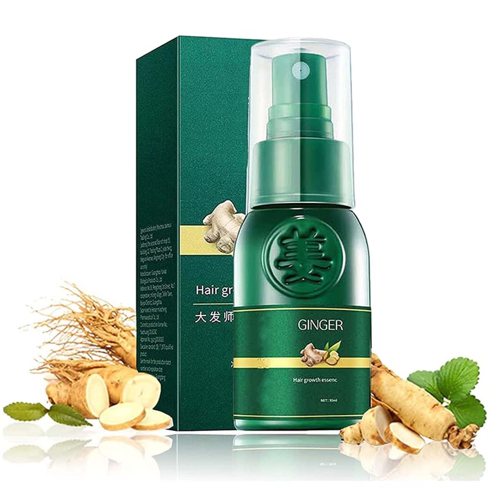 ShougaGRO Japanese Hair Growth Spray with Korean Ginseng - Fast Hair Regrowth Serum for Women & Men - 7 Days Ginger Extract Formula (1PC) - Perfect for Thinning Hair & Scalp Care at Home