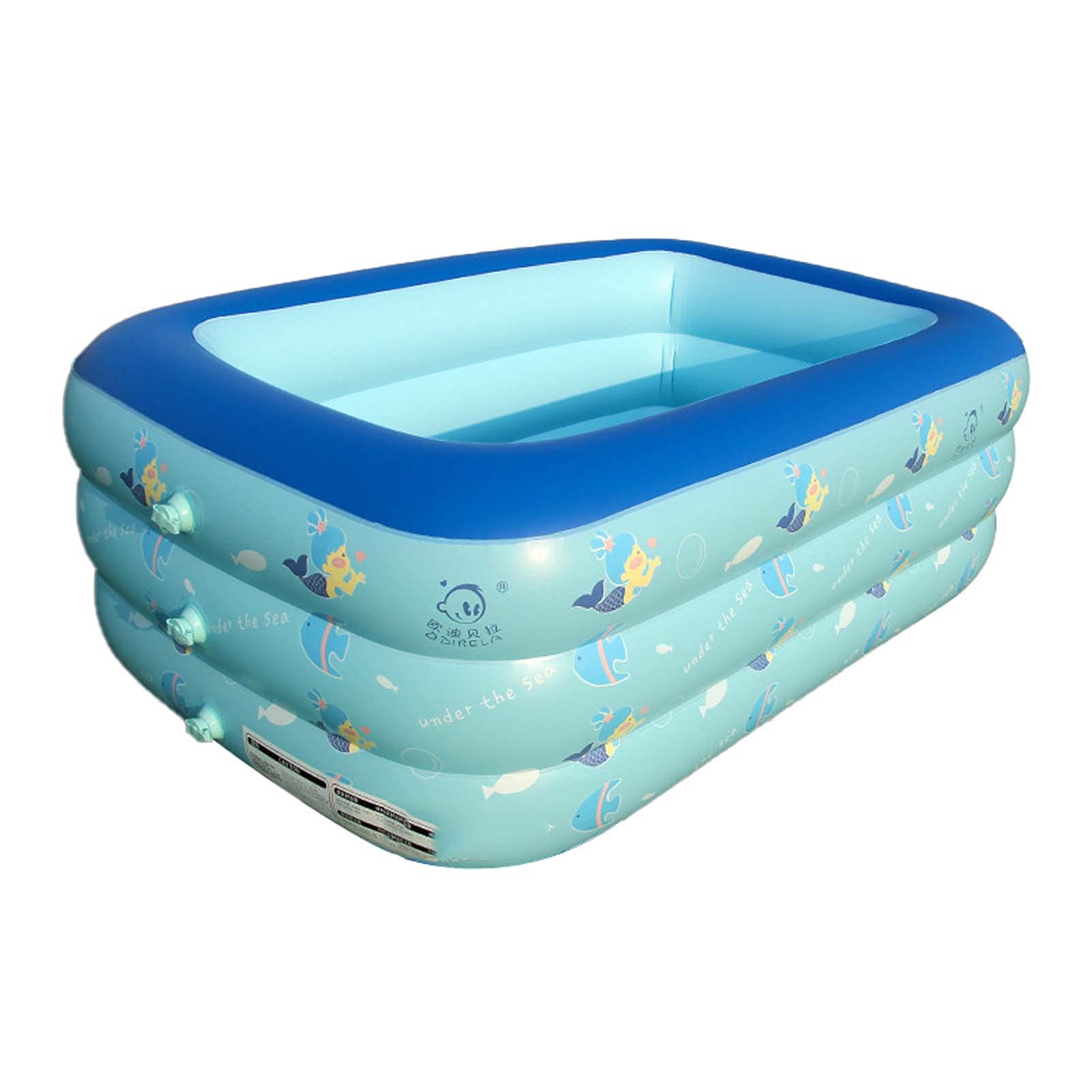 **103x69x24 Inch Inflatable Pool – Large Blow Up Swimming Pool for Adults & Kids – Family-Sized Above Ground Rectangle Lounge Pool – Perfect for Garden, Backyard, and Outdoor Relaxation**    *(Ideal for Summer Parties, Family Fun, Kids Playtime, and Backyard Lounging)*
