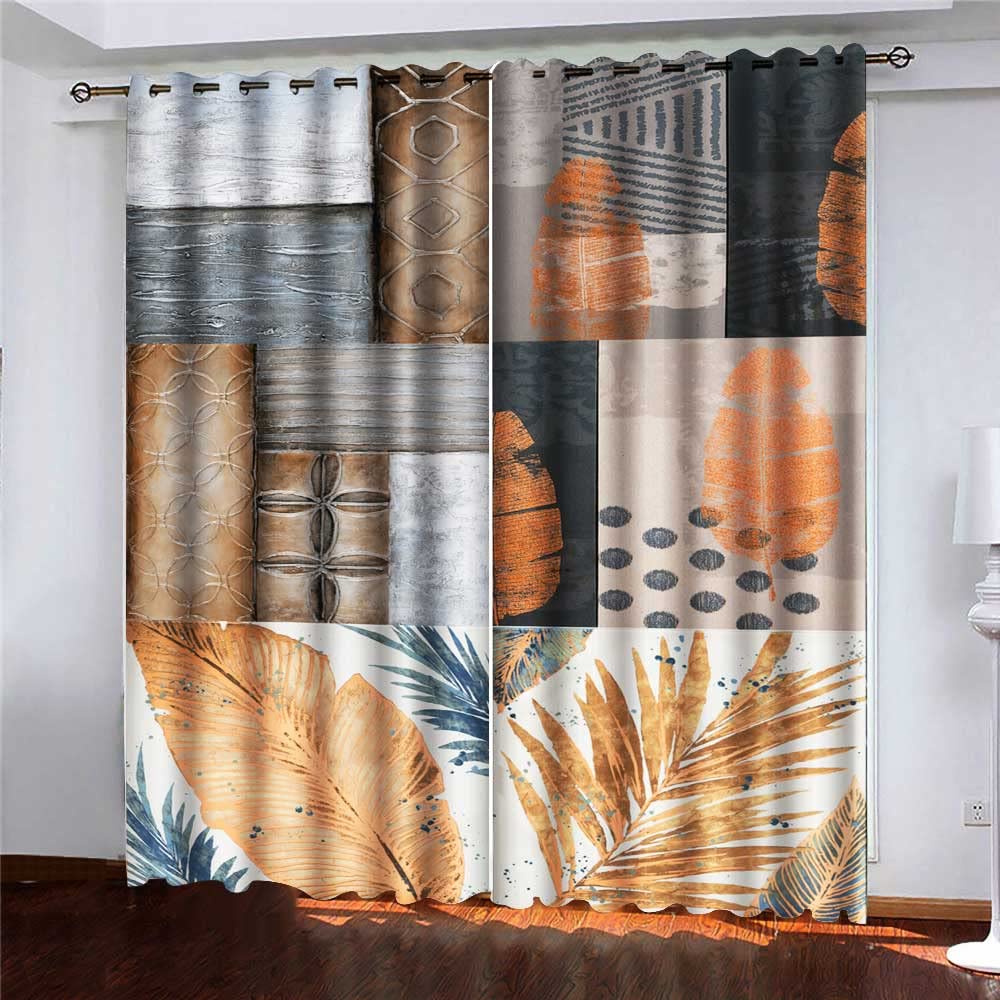 Abstract Window Valance Curtains 42x63
