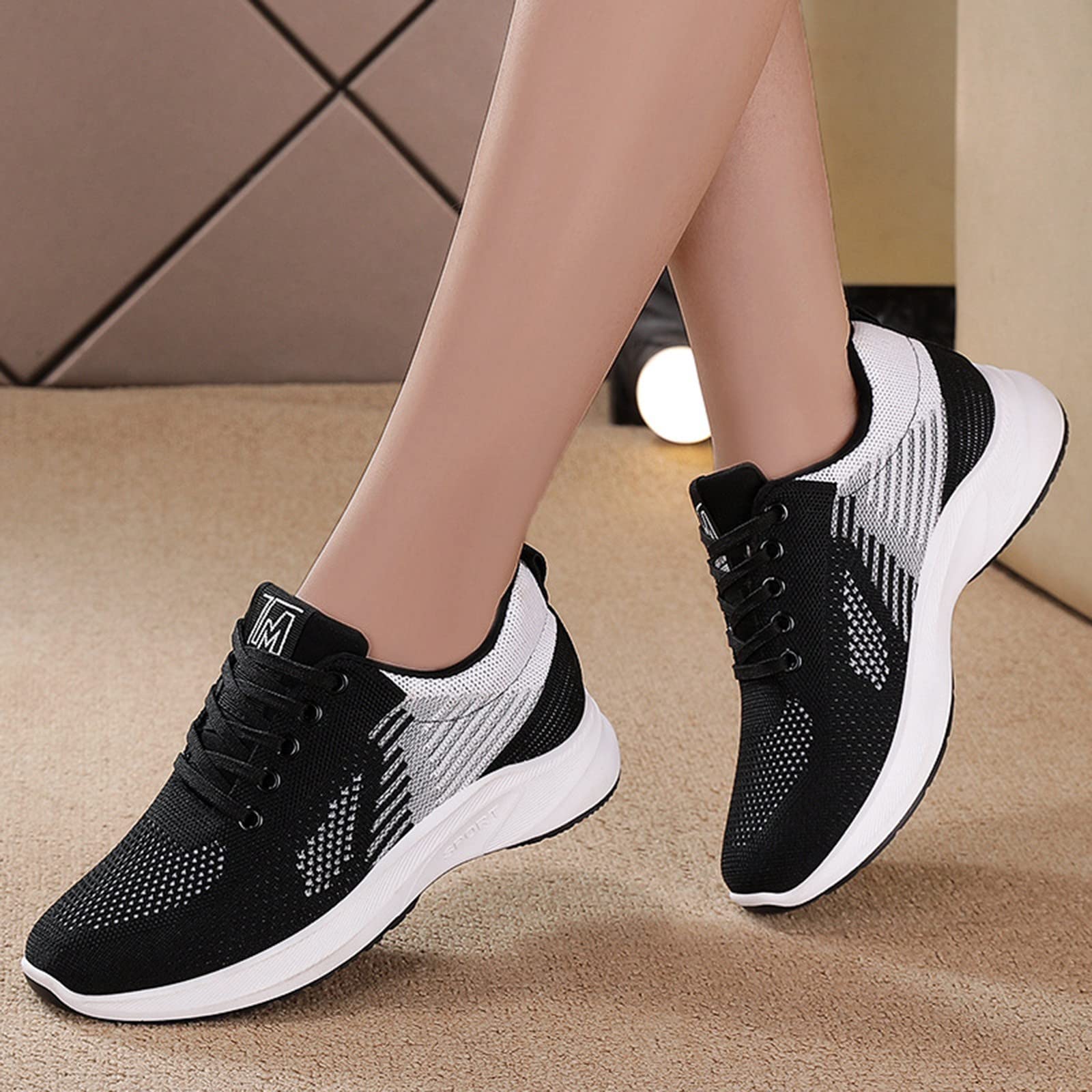 Women's Lightweight Walking Sneakers - Slip On Tennis Shoes for Running, Workout & Casual Wear - Comfortable Sport Shoes for Women - Perfect for Gym, Jogging & Daily Activities