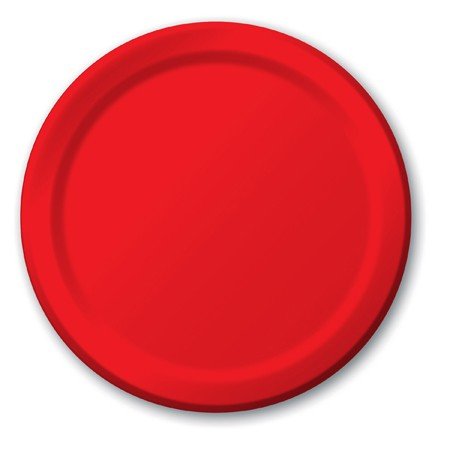 240-Pack Classic Red Disposable Paper Plates 10.25 Inch - Bulk Party Dinner Plates for Birthday, Wedding, BBQ, Picnic & Banquet Events