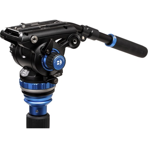 Benro A3883 Travel Angel Aero Video Tripod Kit with Levelling Column & S6PRO Head - Lightweight Aluminum Tripod for Travel Photography, Vlogging & Outdoor Shooting