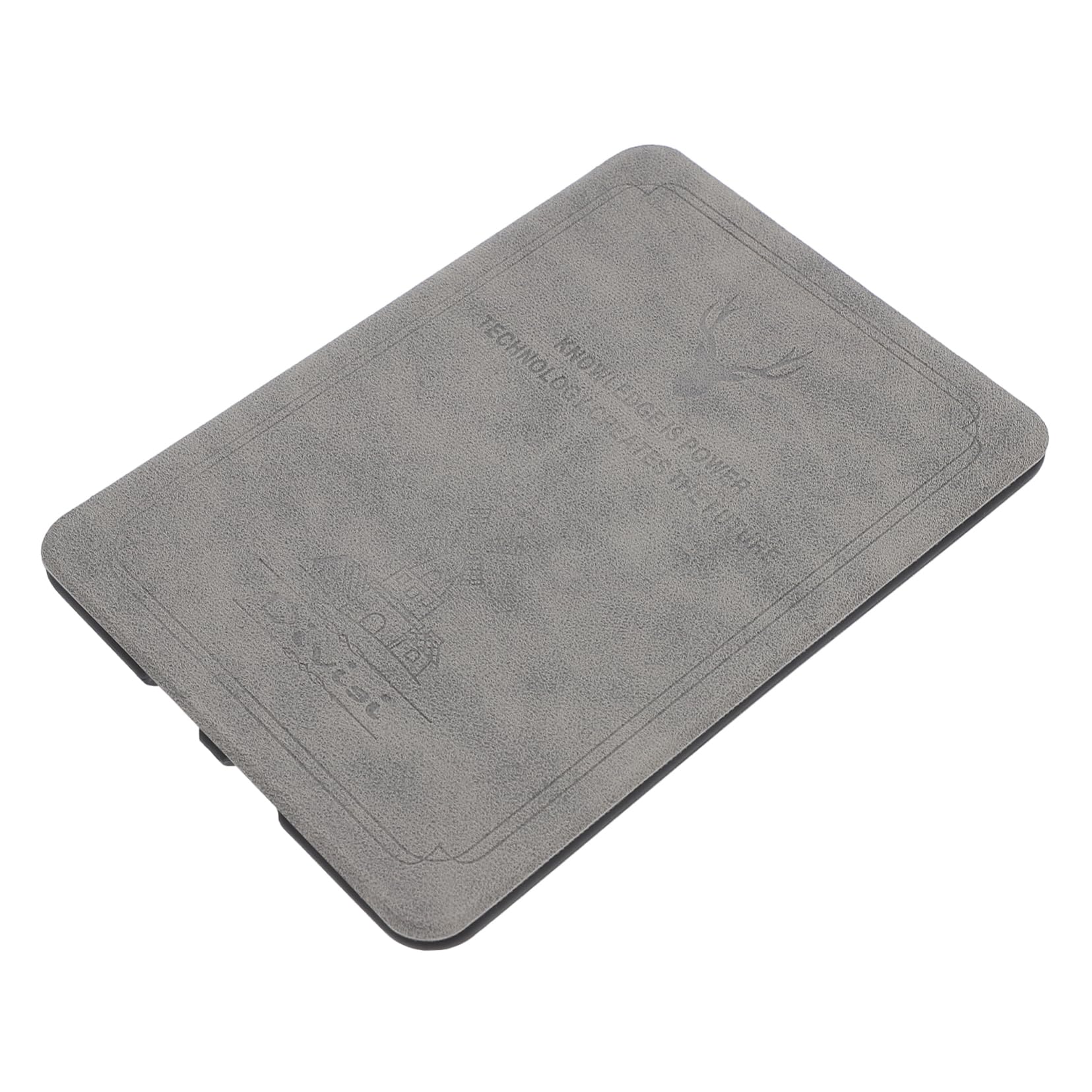 KONTONTY 1PC E-Book Reader Cover for 4 Deer Head Pattern Protective Case - Gray Waterproof Scratch-Resistant with Auto Wake/Sleep Function - Perfect for Reading, Travel & Outdoor Use