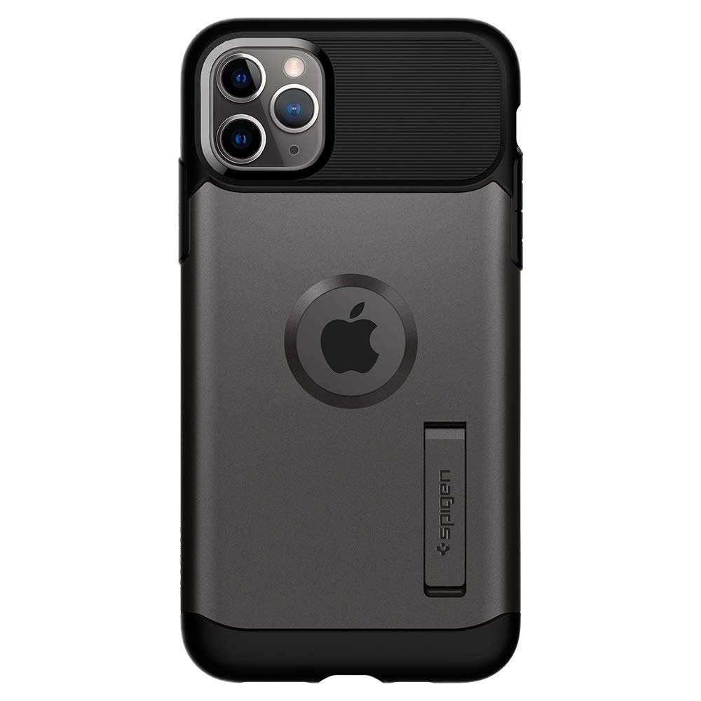 Spigen Slim Armor Protective Case for Apple iPhone 11 Pro (2019) - Gunmetal | Shockproof & Scratch Resistant Cover | Perfect for Everyday Use, Work & Outdoor Activities