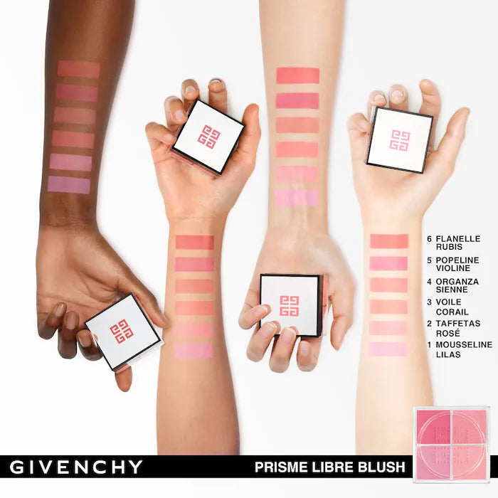 Givenchy Prisme Libre Loose Powder Blush - 12H Radiance & Long-Lasting Wear for Flawless Makeup | Perfect for Day to Night Glow & Special Occasions