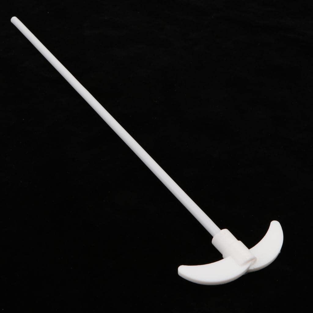 PTFE Mixer Stirring Rod for Electric Overhead Stirrer - 350mm Length, 80mm Oar Diameter - High Quality Chemistry Lab Equipment for Mixing Solutions - Perfect for Laboratories, Research & Industrial Applications