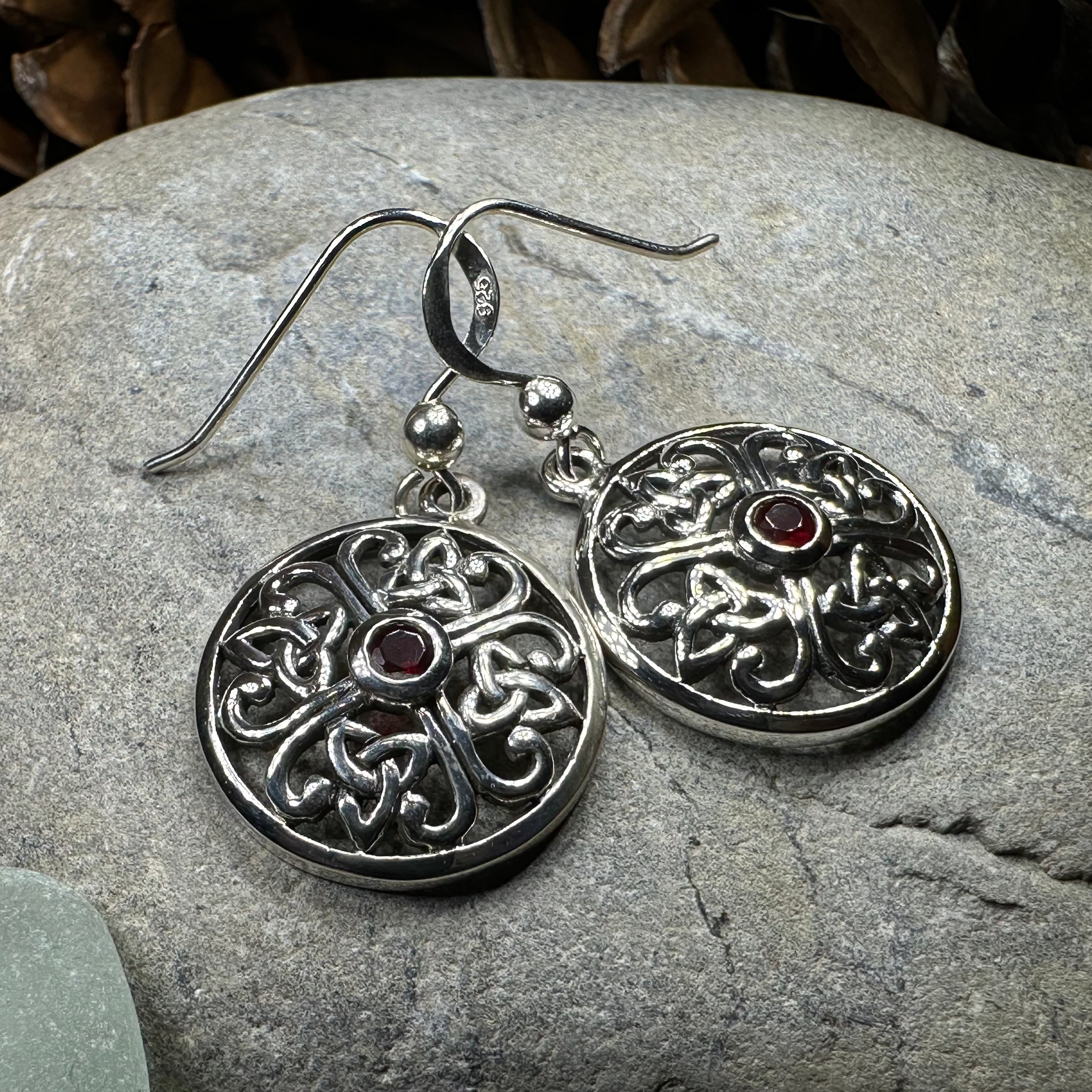 Ariadne Trinity Knot Earrings for Women - Sterling Silver Celtic Jewelry - Elegant Gift for Her, Wedding, Anniversary & Special Occasions