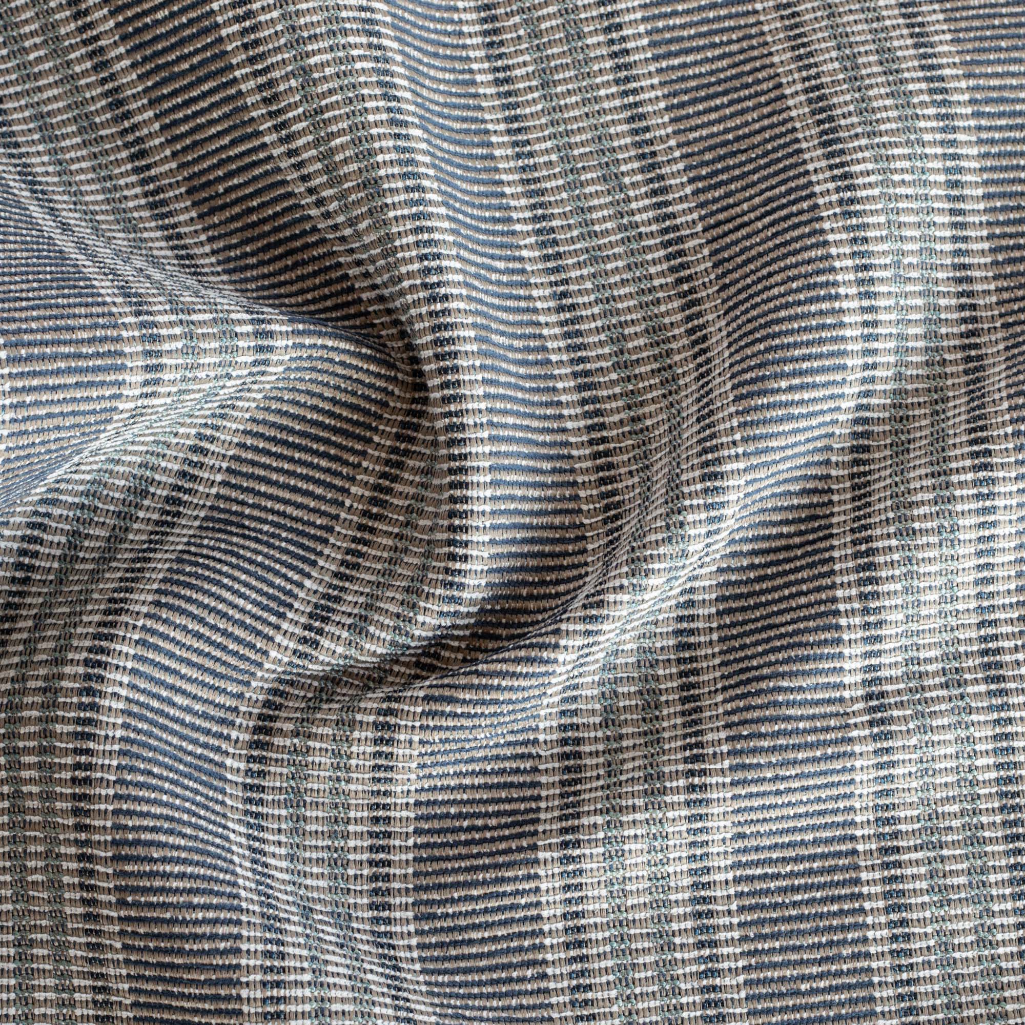 Sonoma Stripe InsideOut Fabric - Deep Sea Blue - Premium Upholstery Material for Sofas, Chairs & Home Decor | Perfect for DIY Projects & Furniture Restoration