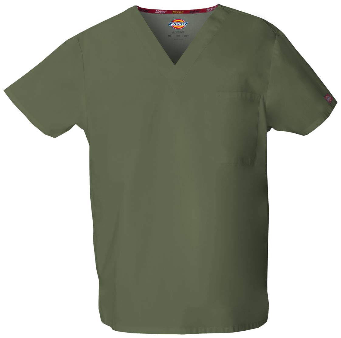 **Dickies EDS Signature Scrubs for Women & Men - Unisex One Pocket V-Neck Top in Soft Brushed Poplin (83706) - Comfortable Medical Scrubs for Nurses, Doctors & Healthcare Professionals**