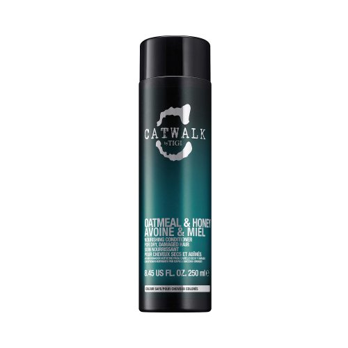 Tigi Catwalk Oatmeal & Honey Nourishing Conditioner for Dry Damaged Hair - 8.45 oz | Hydrating Hair Treatment with Natural Ingredients for Soft Silky Hair | Perfect for Daily Use & Salon Quality Results