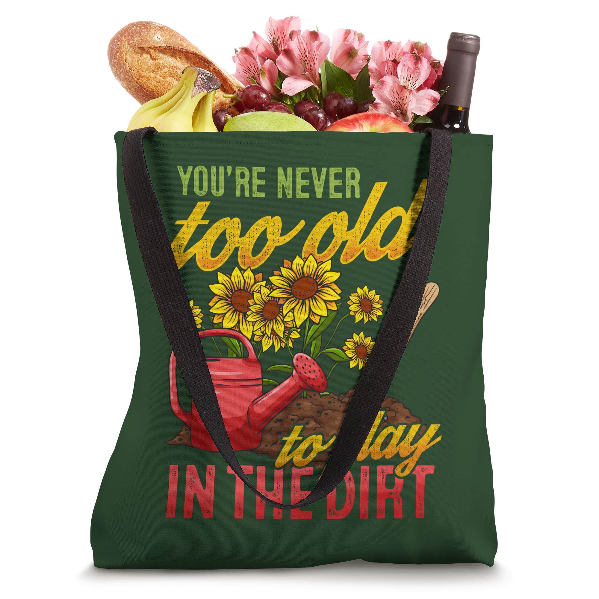 Funny Gardening Tote Bag for Plant Lovers - Durable & Waterproof Garden Tote with Pockets - Perfect for Gardening Tools, Farmers Market & Outdoor Activities