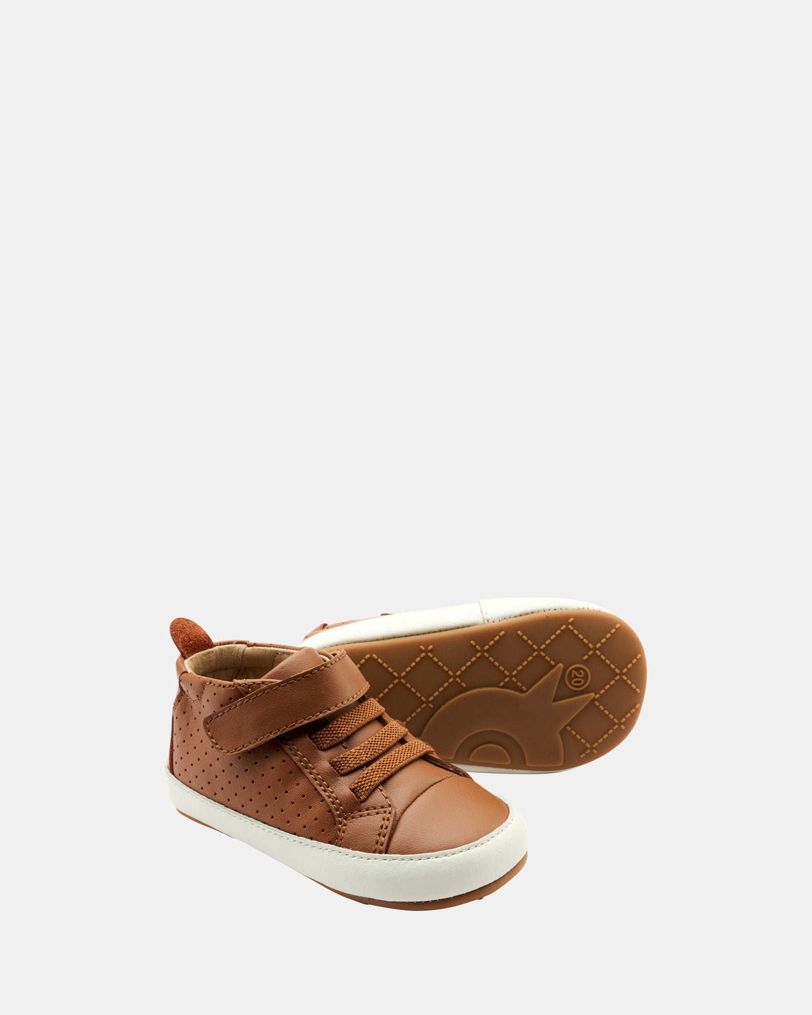 Cheer Bambini Tan and White Baby Shoes - Comfortable & Stylish for Toddlers - Perfect for Walking, Playtime, and Special Occasions