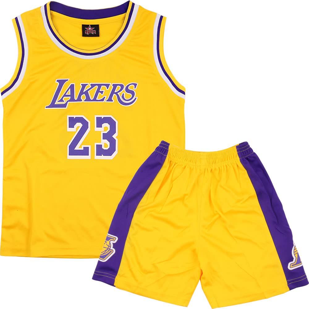 **2-Piece Kids Basketball Jersey Set - Breathable & Quick-Dry Basketball Uniform for Boys & Girls - Perfect for Games, Practice & Sports Activities**
