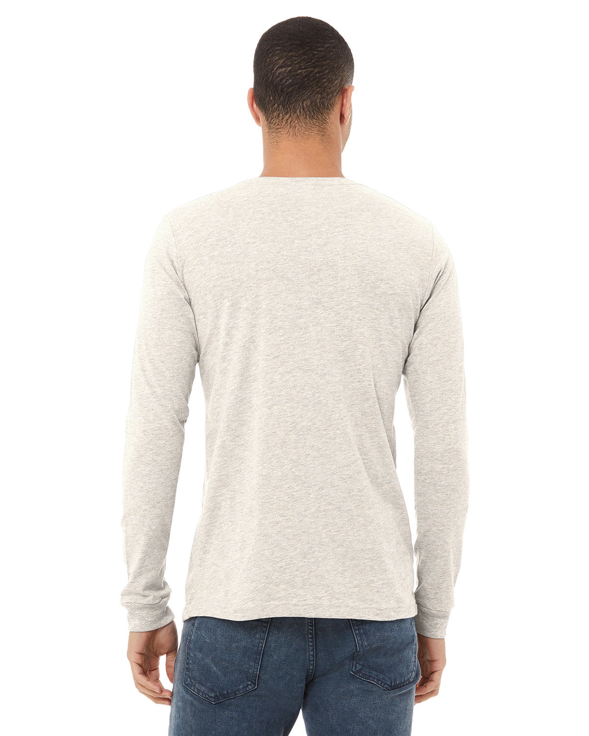 Bella + Canvas 3513 Unisex Triblend Long Sleeve T-Shirt - Soft Comfort Fit Crewneck Tee for Men & Women - Perfect for Casual Wear, Layering & Everyday Outfits