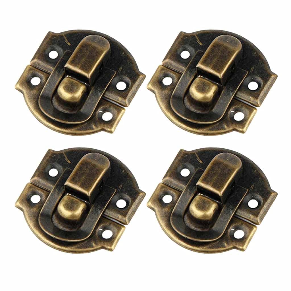 Vintage Iron Lock Latches 20pcs - Antique Jewelry Box Chest Suitcase Clasps 3x2.8cm - Perfect for DIY Craft, Home Decor & Furniture Restoration Projects