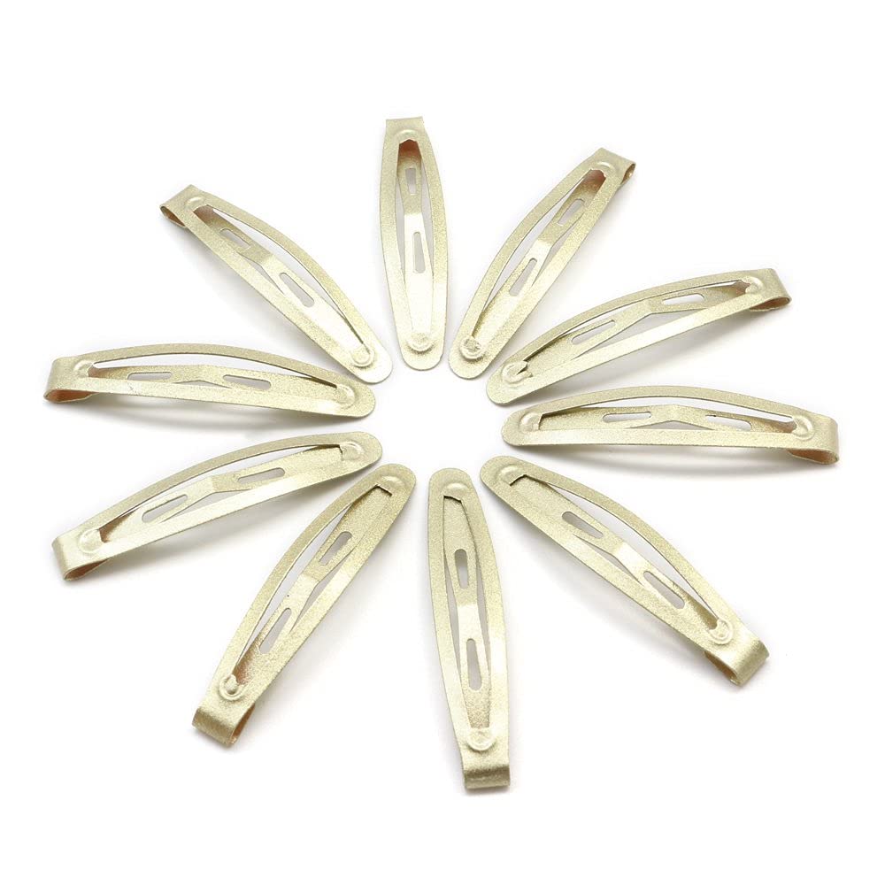 20Pcs Mini Snap Hair Clips for Women - 4.5CM Thin Hair Barrettes (Blonde) | Daily Styling & Updos