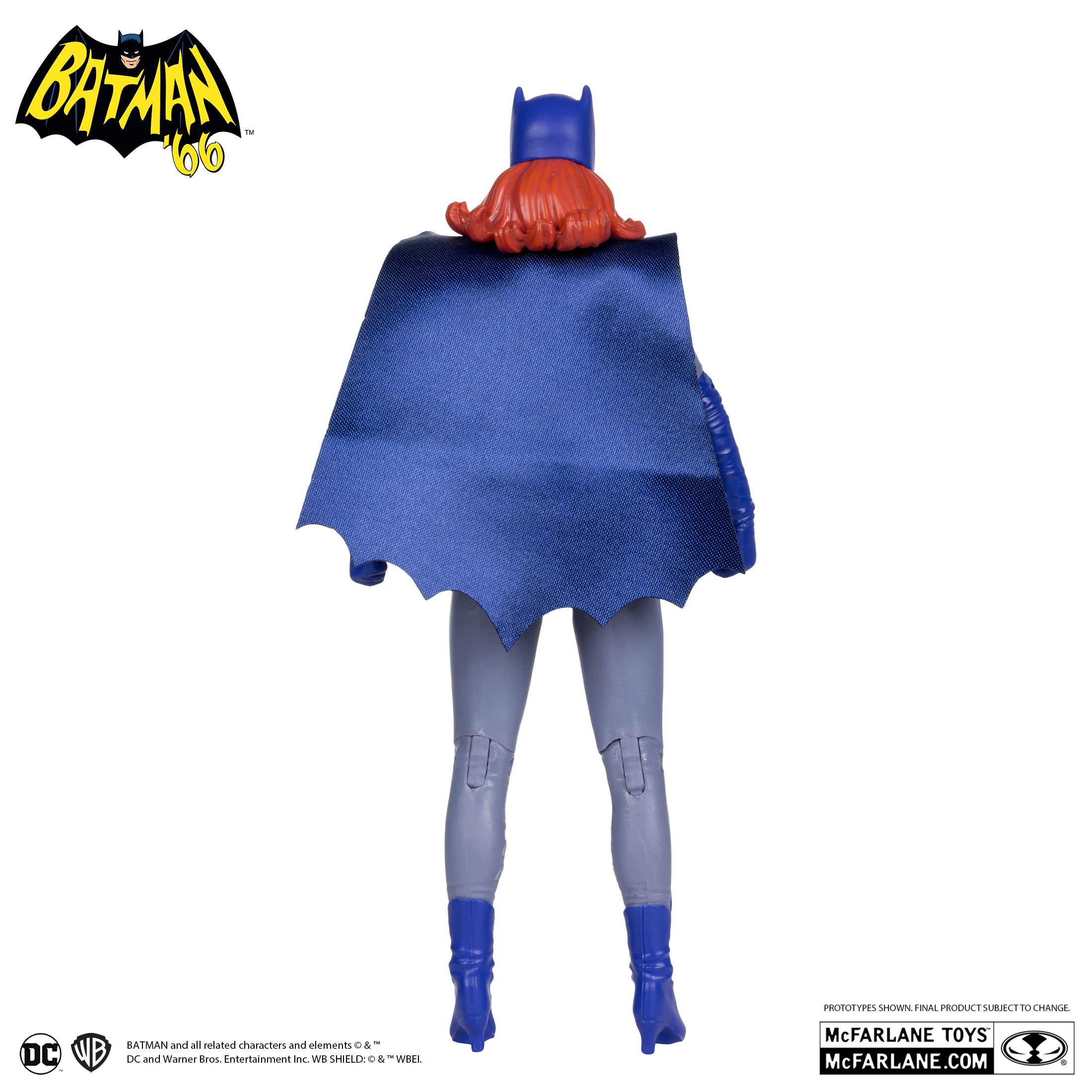 Vintage Batgirl Action Figure - Blue & Grey Costume from Batman Classic TV Series by McFarlane Toys | DC Comics Collectible for Display & Cosplay Inspiration
