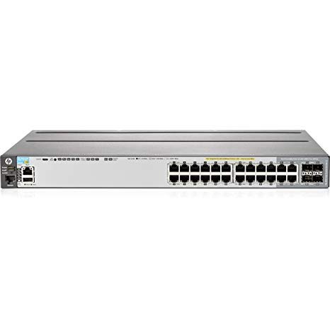 Refurbished Aruba 2920 24-Port Gigabit PoE+ Switch | 24G Ethernet Network Switch with Power Over Ethernet | Ideal for Office Networking, Smart Home Setup & Small Business IT Infrastructure